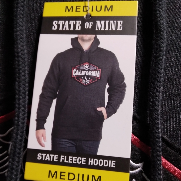 State of Mine Virginia State Fleece Hoodie Medium NWT - Picture 2 of 4